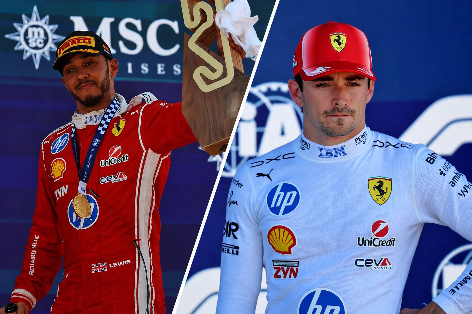 lewis-hamilton-charles-leclerc-ferrari