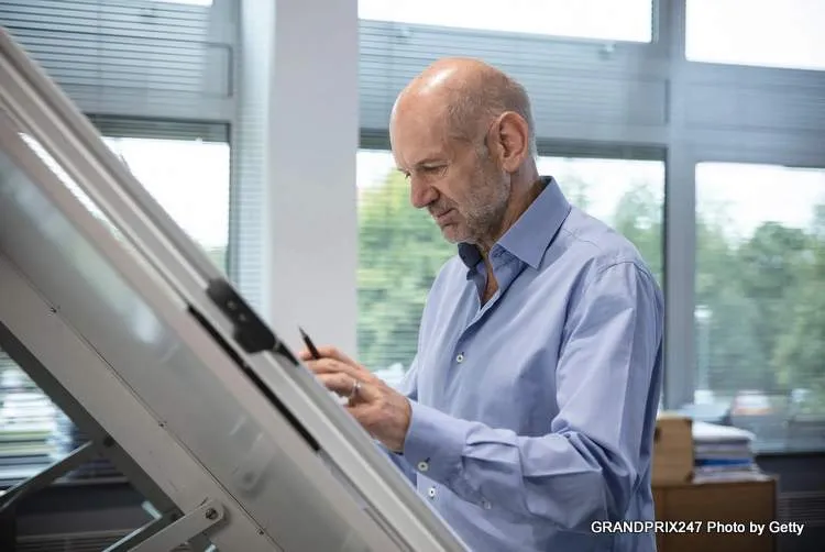 newey drawing board 2025 aston martin f1