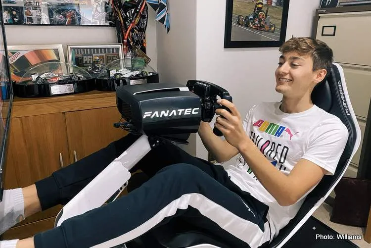 1 george russell fanatec simulator
