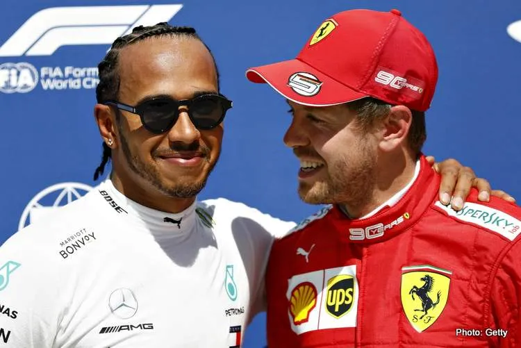 1 hamilton and vettel