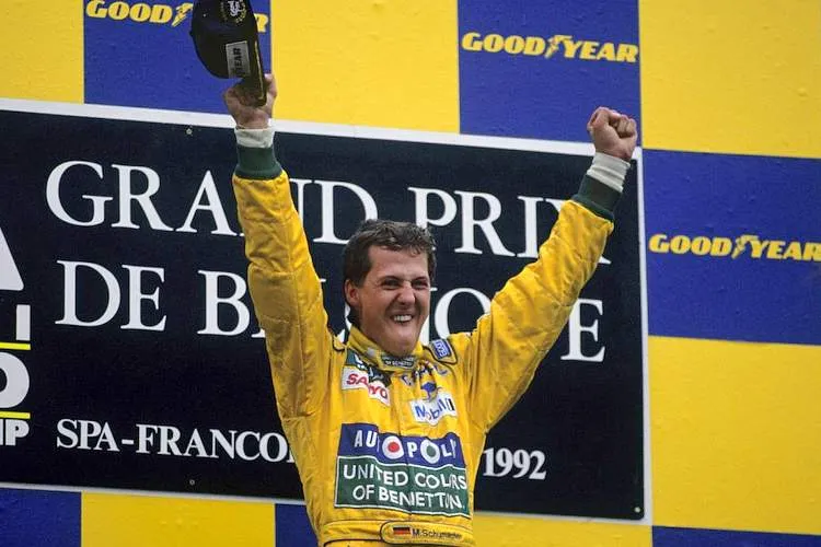 1992 belgian grand prix schumacher first win 23 aug 17 4 29 08 pm