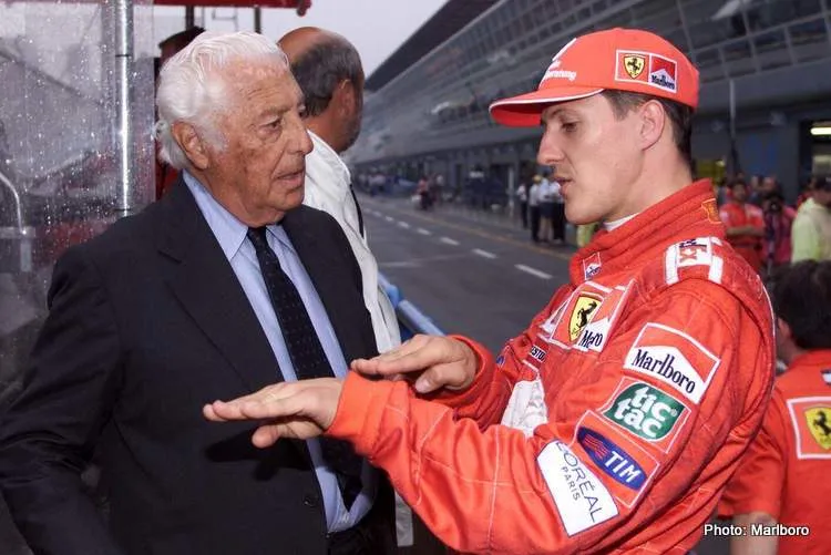 agnelli ferrari schumacher marlboro