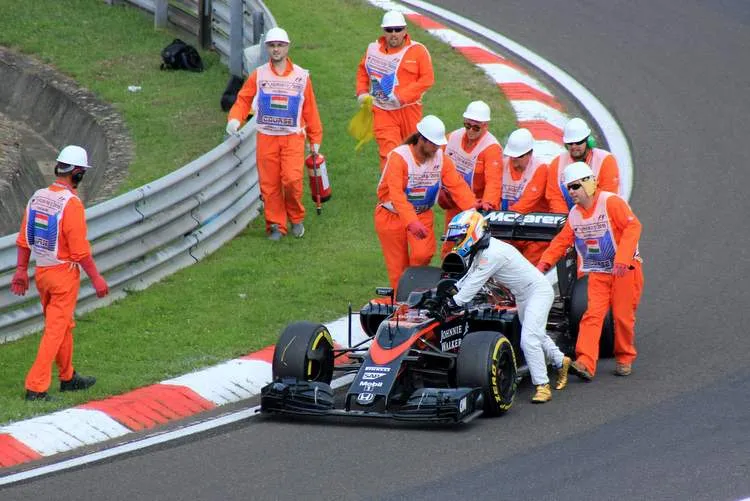 alonso pushes mclaren honda