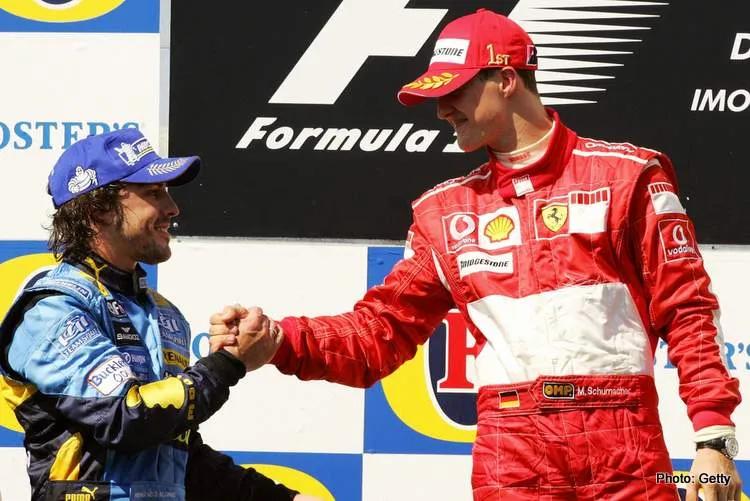 alonso schumacher podium 2023