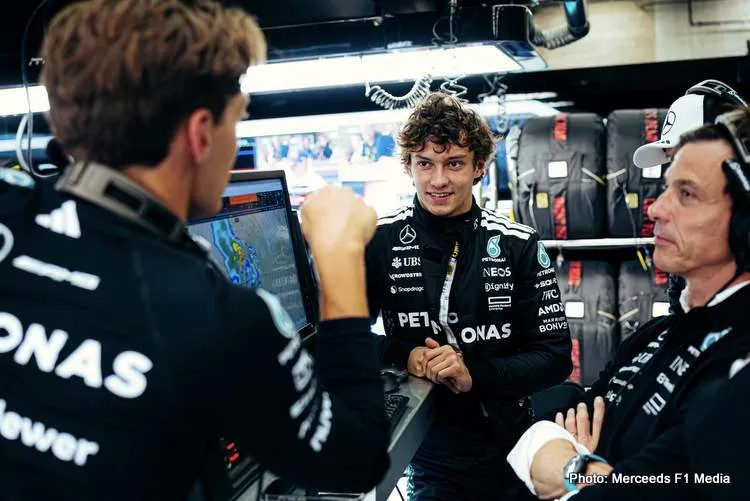antonelli mercedes f1 wolff russell
