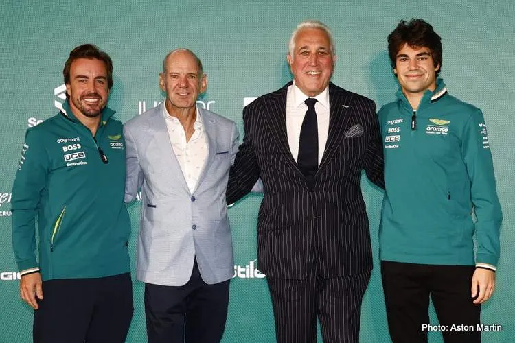 aston martin stroll alonso newey f1