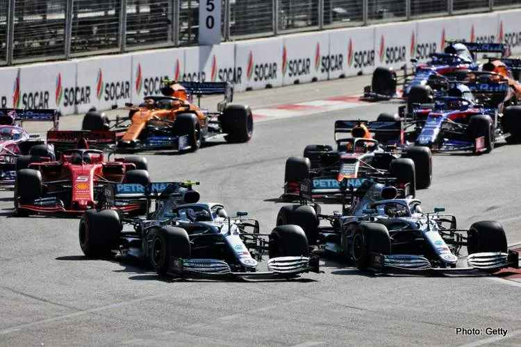 azerbaijan grand prix start photo