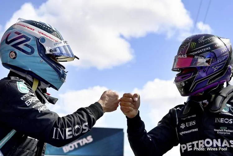 bottas hamilton mercedes 2021