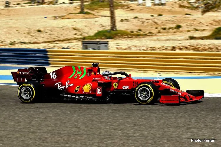 charles leclerc bahrain 2021 f1 testing