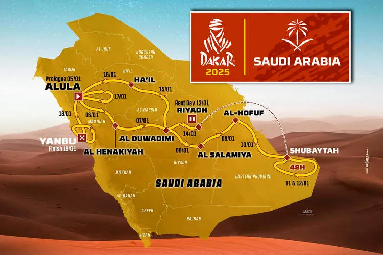 dakar logo and map