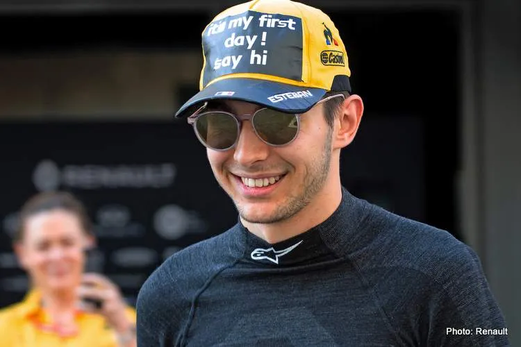 esteban ocon renault 2019 test abu dhabi 2
