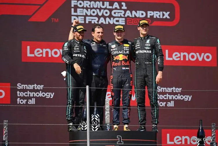 france podium celebrations 2022