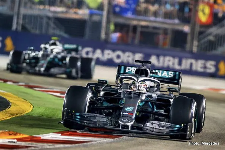 hamilton bottas singapore 2019