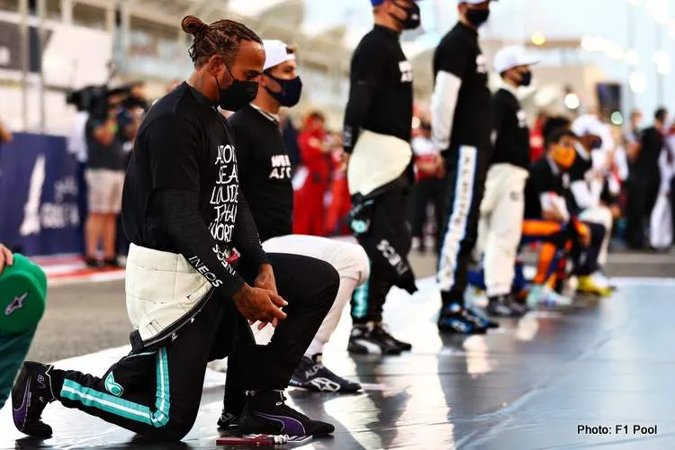 hamilton knee bahrain 2020