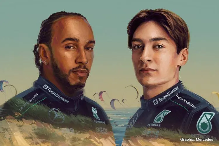 hamilton russell mercedes zandvoort