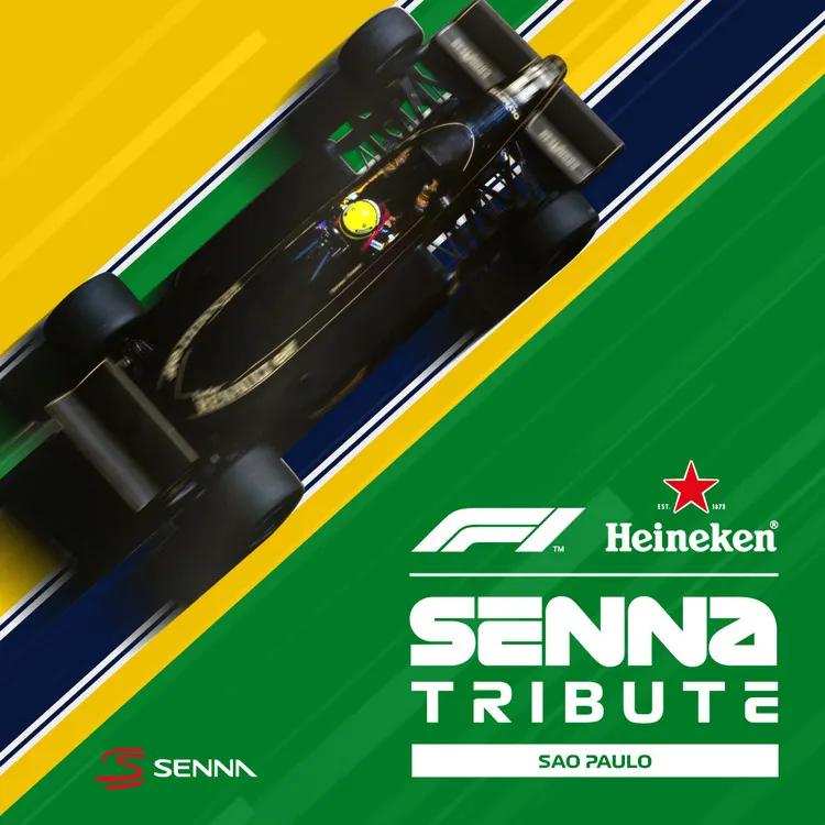heineken f1 festival senna tribute poster 2019