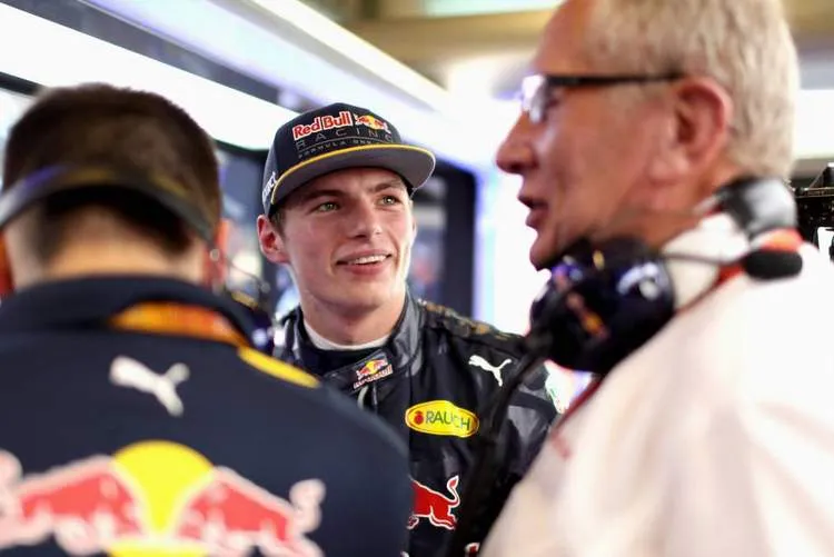helmut marko y max verstappen