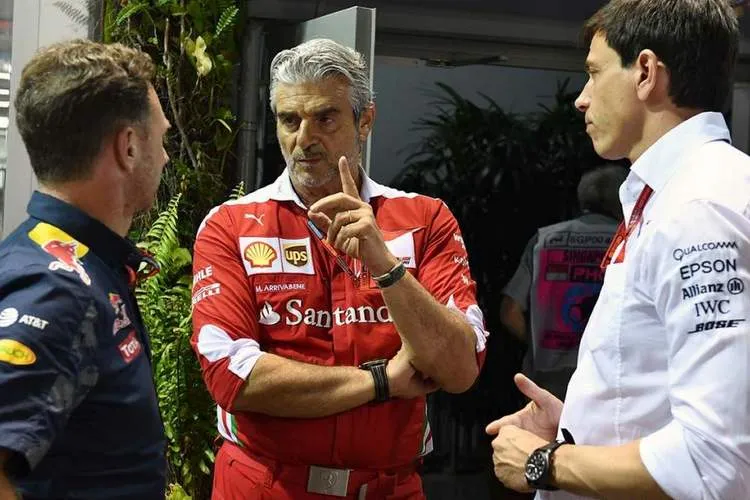 horner arrivabene wolff soymotor paddock