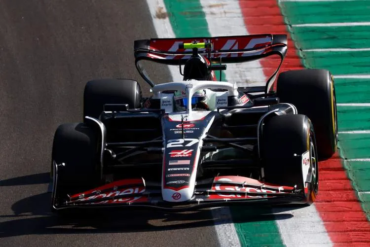 hulkenberg imola f1 haas practice