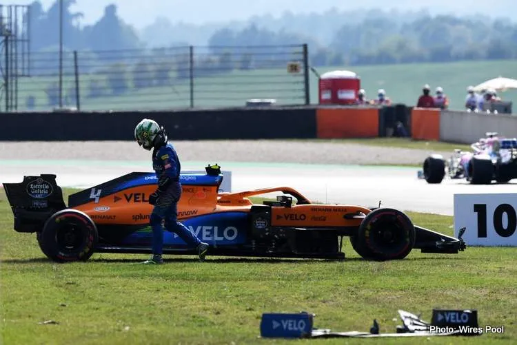 lando norris crash mugello