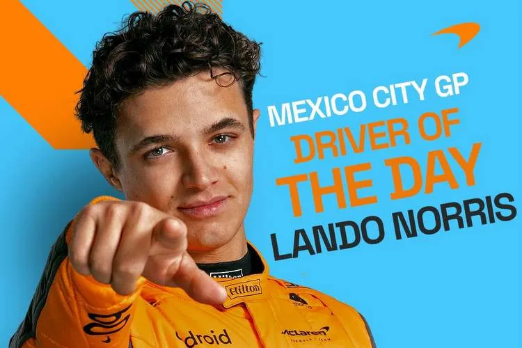 lando norris mexico city driver of the day f1 mclaren