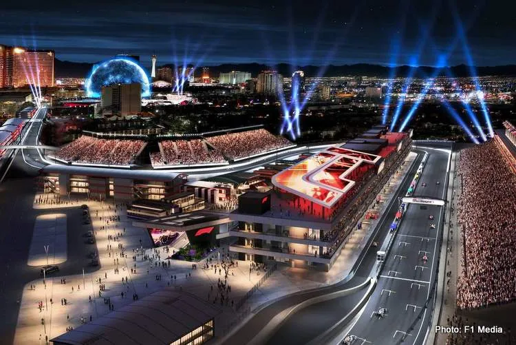las vegas grand prix graphic formula 1 in america