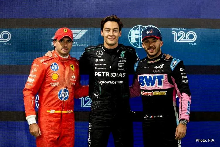 las vegas grand prix qualifying f1 sainz russell gasly