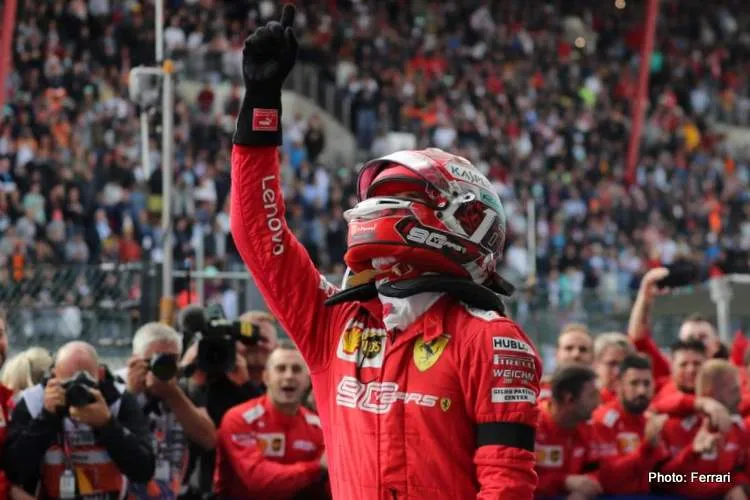 leclerc 2019 belgian grand rpix winner