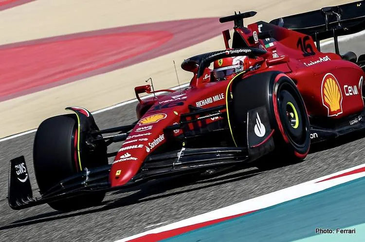leclerc f1 75 bahrain day1 2022