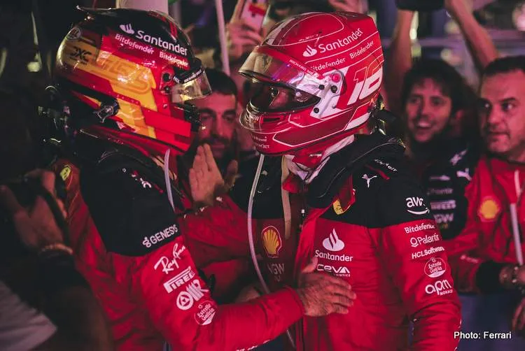 leclerc sainz singapore 2023
