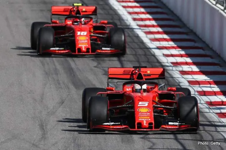 leclerc vs vettel sochi 2019
