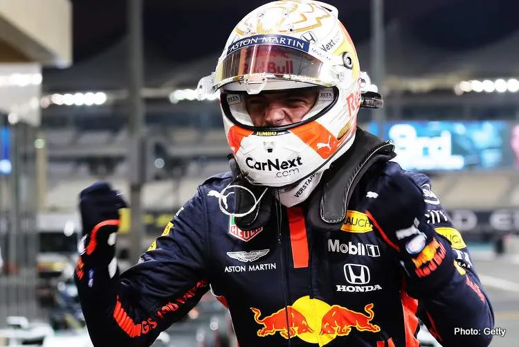 max verstappen 2020 abu dhabi pole position