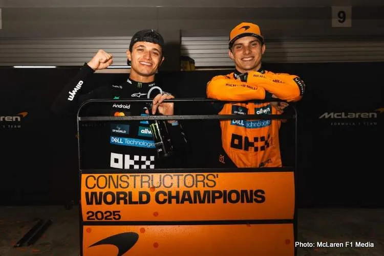 mclaren piastri norris f1 world champions
