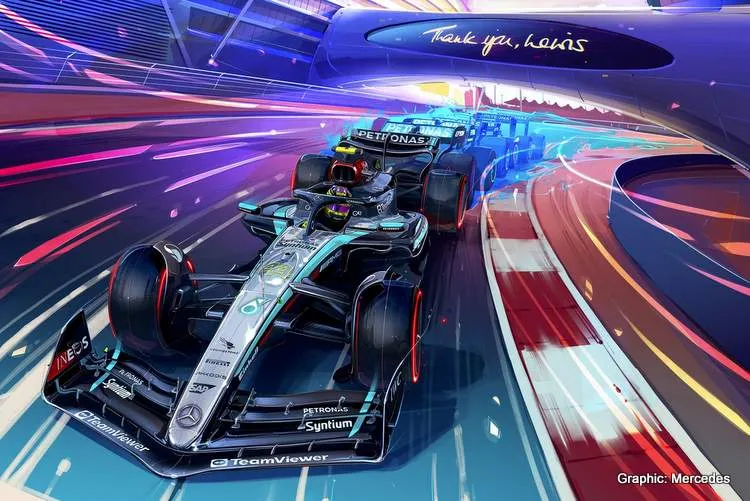 mercedes hamilton thank you lewis