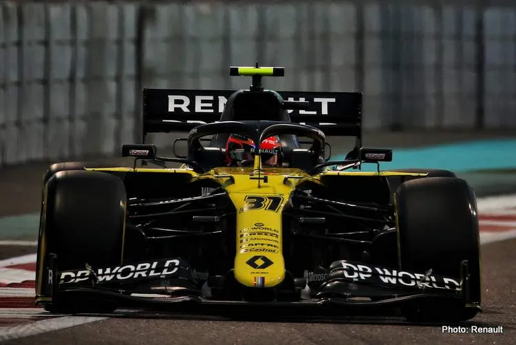 ocon abu dhabi qualifying 2020 renault