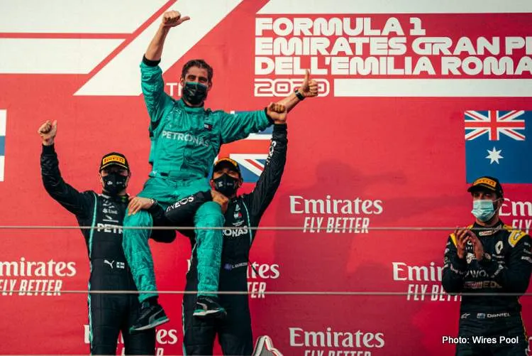 podium wolff bottas hamilton