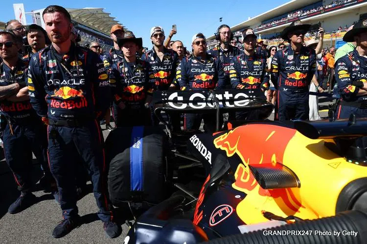 red bull racing grid austin 2025