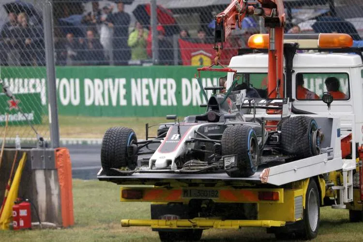romain grosjean crash