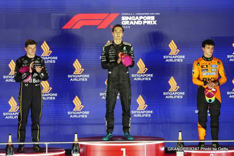 russell verstappen norris singapore 2 2025