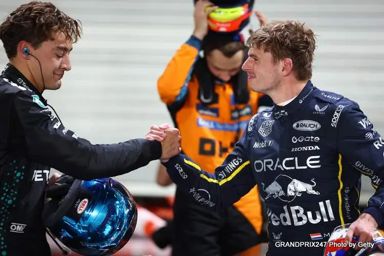 russell verstappen singapore 2025