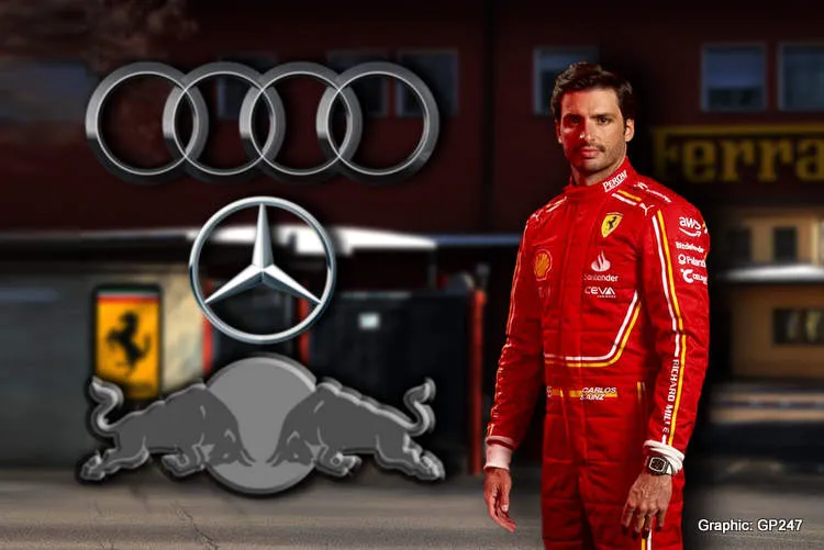 sainz leaves ferrari mercedes audi red bull f1 2025 002