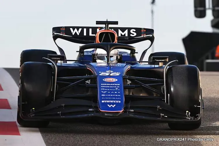 sainz williams abu dhabi test 2024