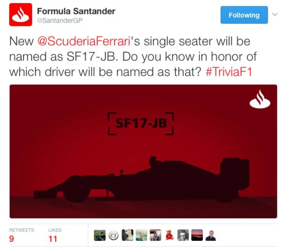 santander ferrari name