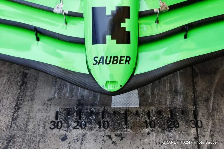 sauber nose front wing 2025