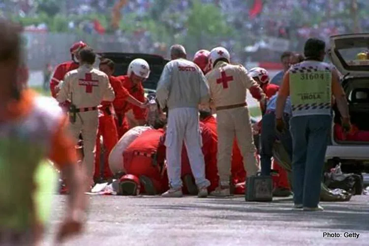 senna imola crash death died 1994 imola williams medical track