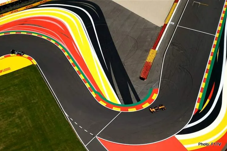 spa qualifying f1 aerial