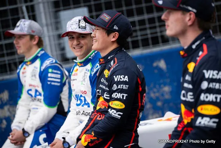 tsunoda lawson verstappe hadjar japan 2025
