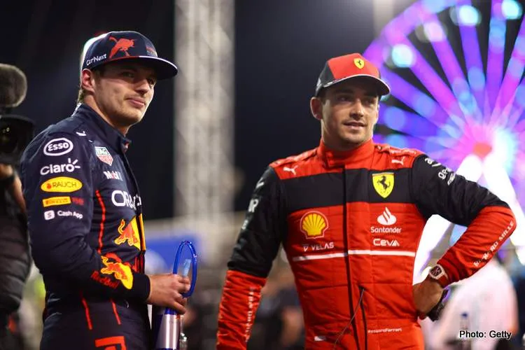verstappen leclerc bahrain qualifying f1 2022