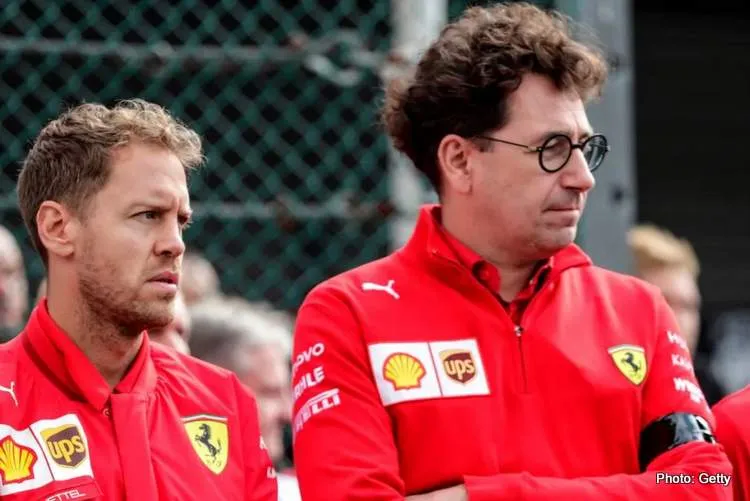 vettel binotto grid 2022