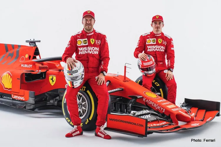 vettel leclerc ferrari sf90 photo